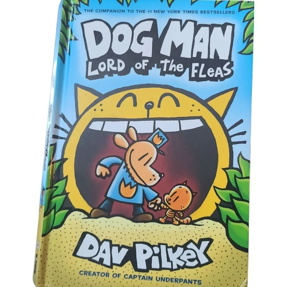 3/$20 DOGMAN LORD‎ OF THE FLEAS Dav Pilkey Hardbound NWT